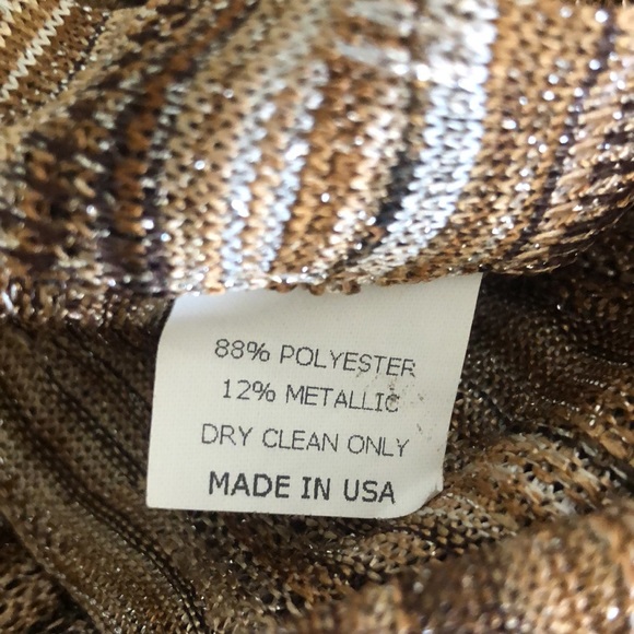 ALEXIS zigzag metallic Kimono cover up Size XS - Picture 8 of 9